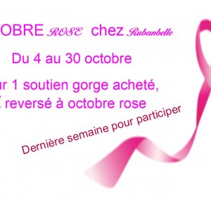 Octobre rose — sensibilisation au cancer du sein