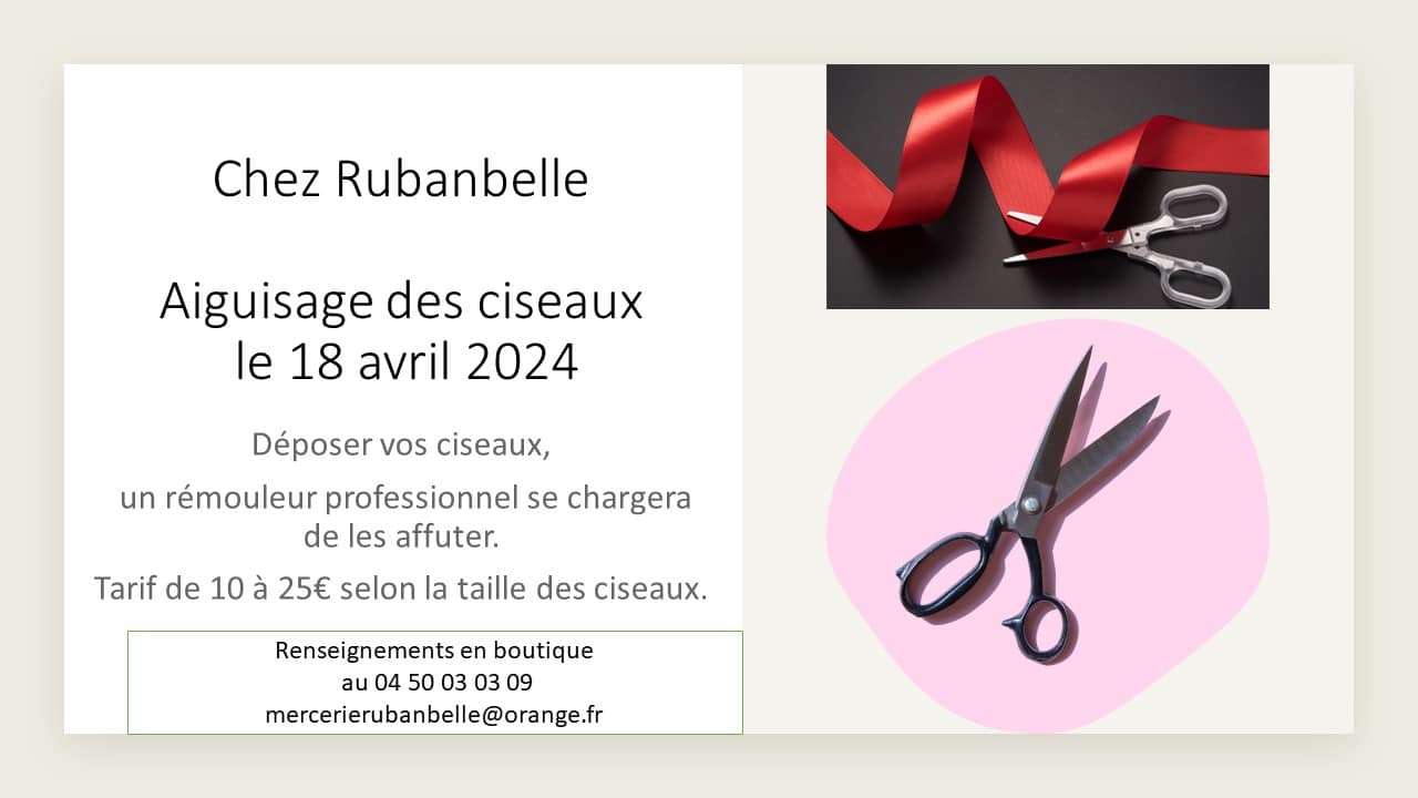 Aiguisage des ciseaux 2024